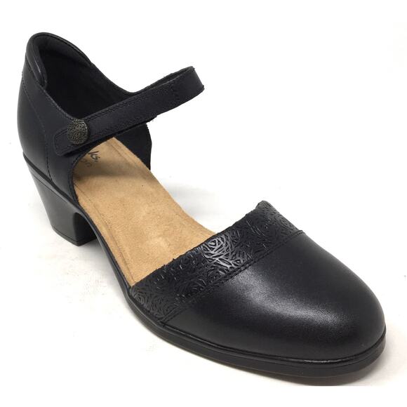 Clarks Shoes - Clarks Collection Emily 2 Ketra Women's Size 8M Black Leather Trouser Shoes